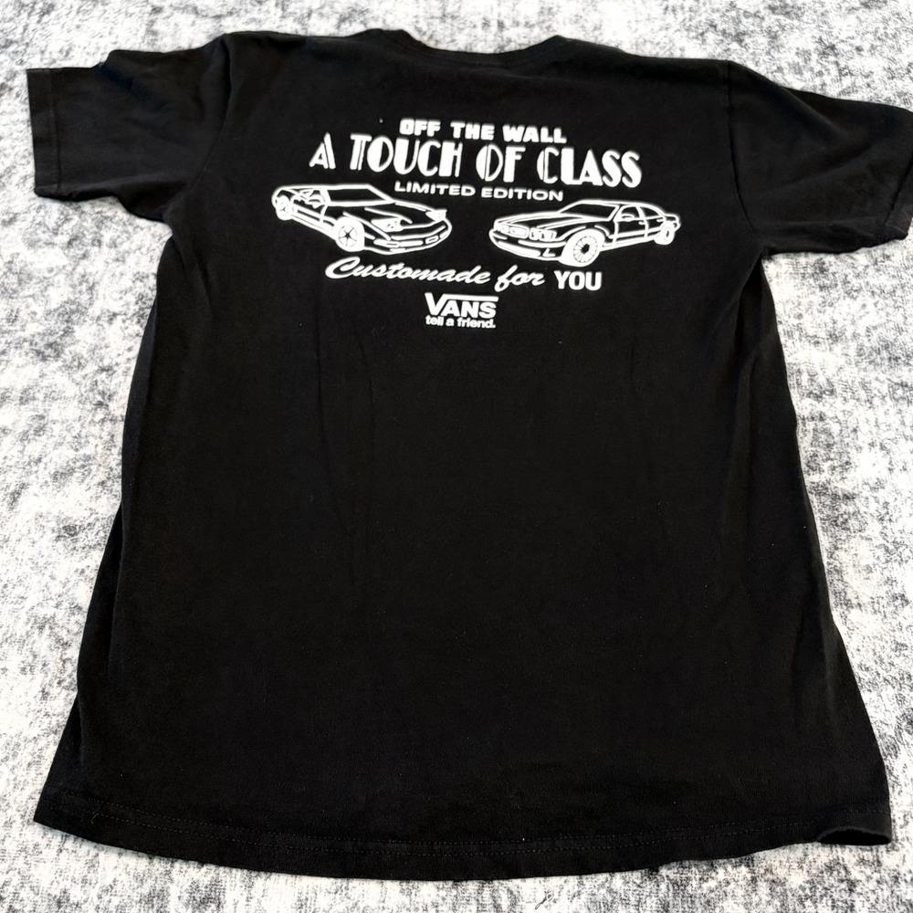 VANS Limited Edition Cars‎ Motors Mens Size Small Classic Fit Black Shirt